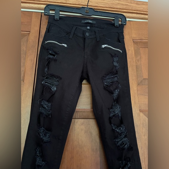 Flying Monkey Black Distressed Skinny Jeans - Picture 2 of 6